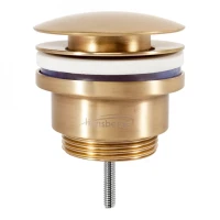 Донный клапан для раковины Hansberge H107, матовое золото