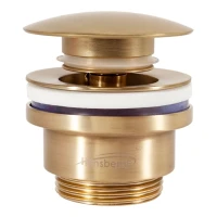 Донный клапан для раковины Hansberge H107, матовое золото