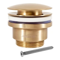 Донный клапан для раковины Hansberge H107, матовое золото