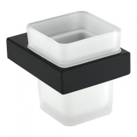 Настенный стакан одинарный Grocenberg AC0021, черный матовый