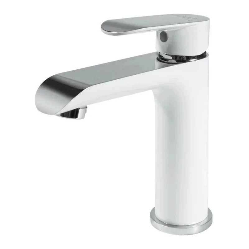 Смеситель для раковины Grocenberg GB2010, белый/хром