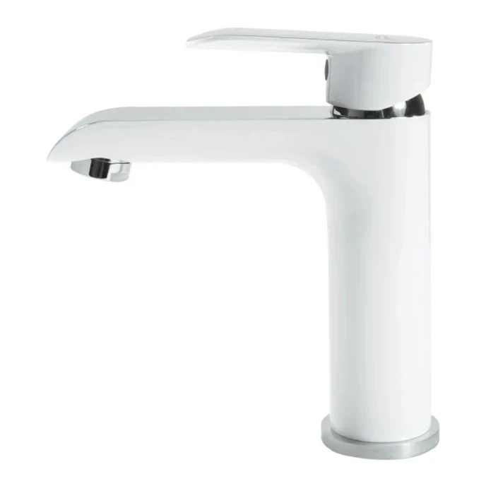 Смеситель для раковины Grocenberg GB2010, белый/хром