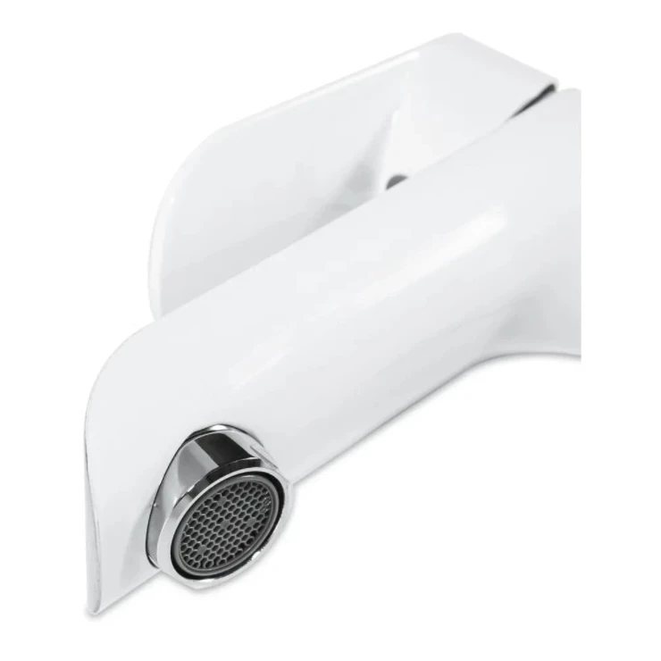 Смеситель для раковины Grocenberg GB2010, белый/хром