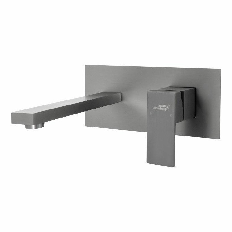 Смеситель встраиваемый для раковины Hansberge H688, графит
