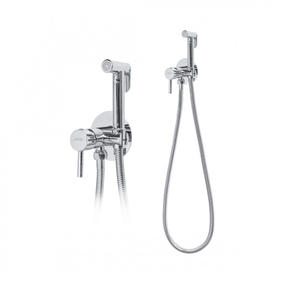 Смеситель встраиваемый с гигиеническим душем Hansberge H3099, хром