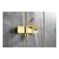 Душевая система Grocenberg GB7090, матовое золото