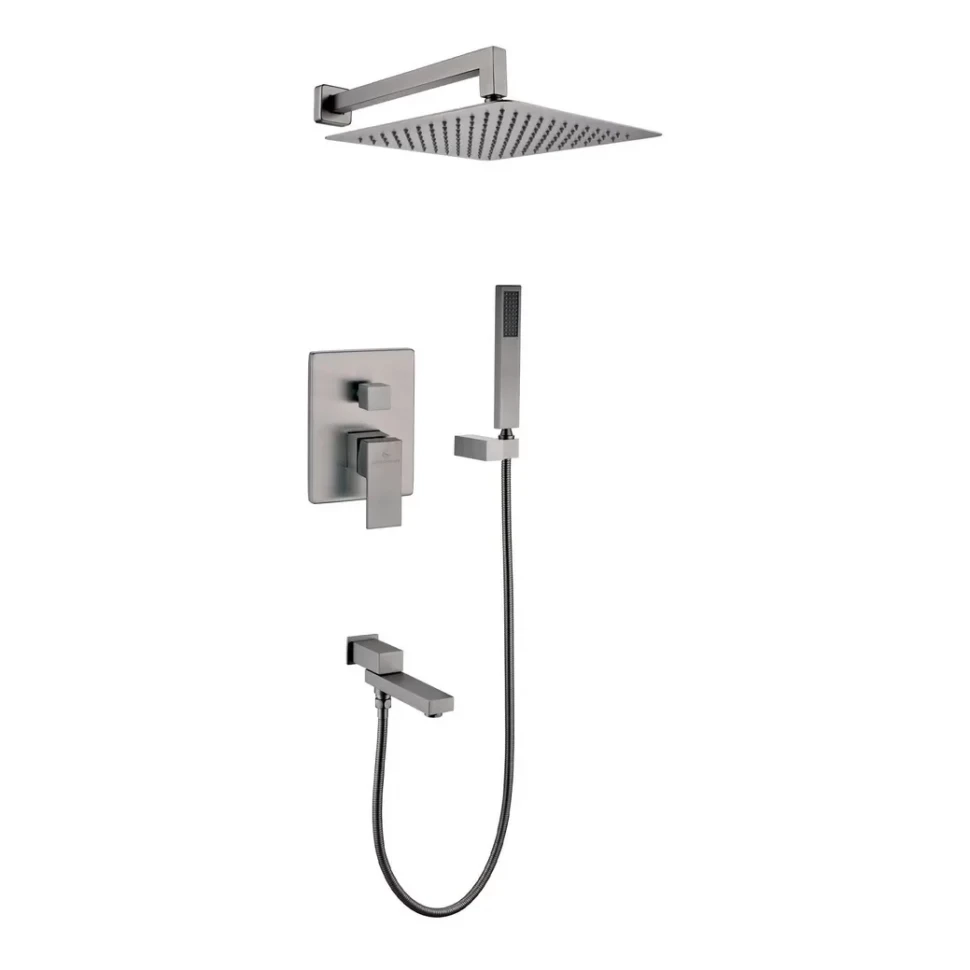 Душевая система скрытого монтажа Grocenberg GB5089BG-1, графит