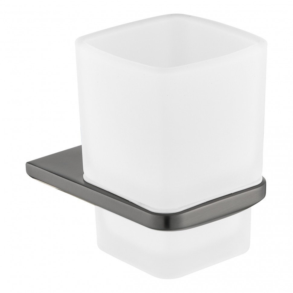 Настенный стакан одинарный Grocenberg AC0053, графит