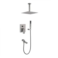 Душевая система скрытого монтажа Grocenberg GB5089BG-2, графит