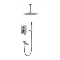 Душевая система скрытого монтажа Grocenberg GB5089BG-2, графит