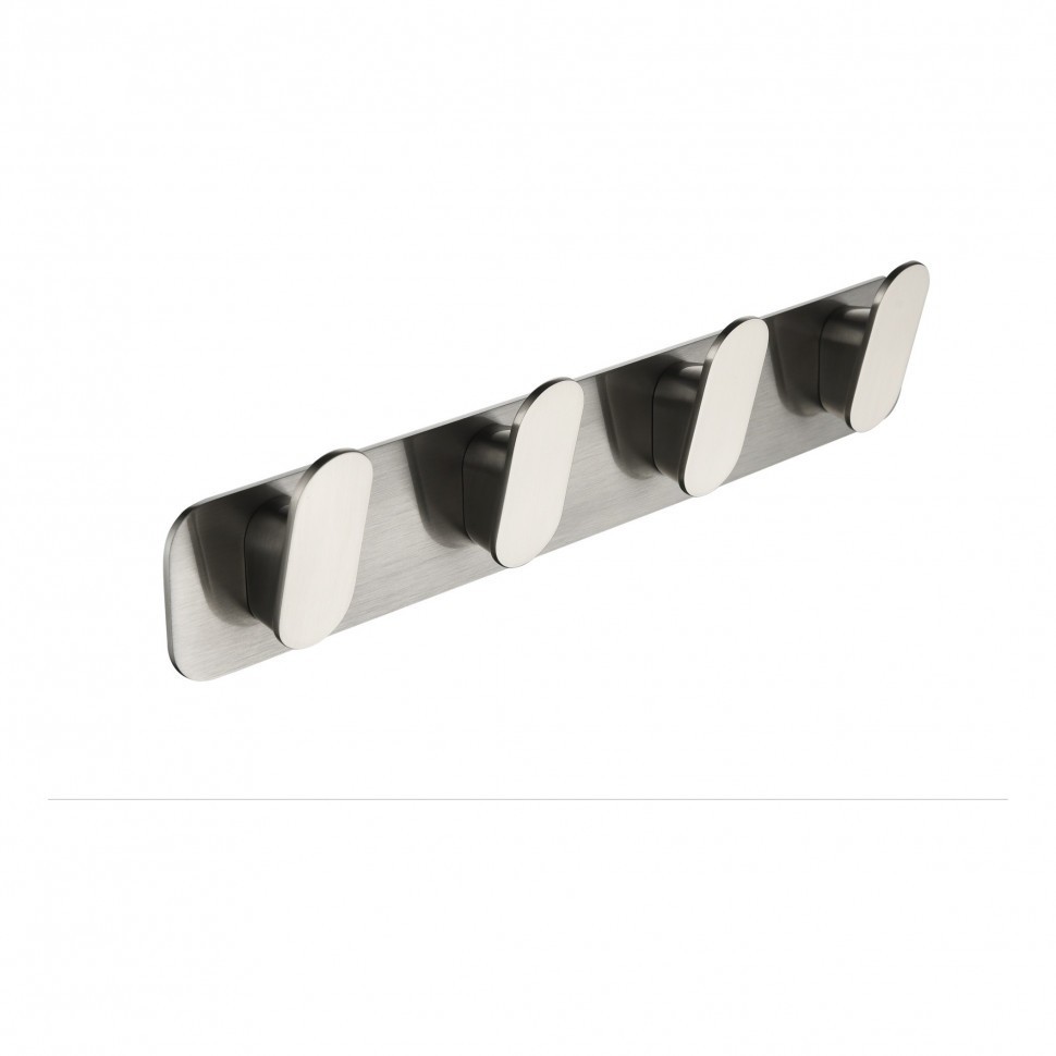 Полотенцедержатель с 4 крючками Grocenberg AC0054, никель