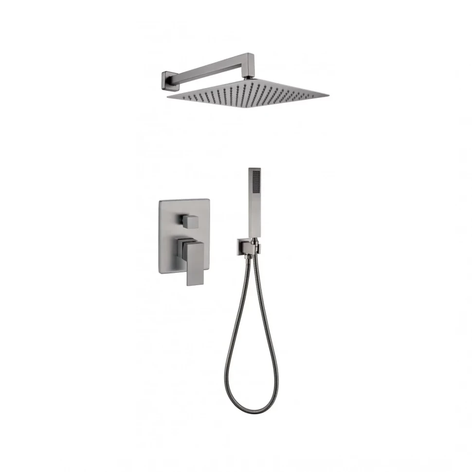 Душевая система скрытого монтажа Grocenberg GB5089BG-3, графит