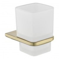 Настенный стакан одинарный Grocenberg AC0053, матовое золото Настенный стакан одинарный Grocenberg AC0053, матовое золото