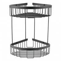 Полка корзина угловая Grocenberg AC0076BG, графит