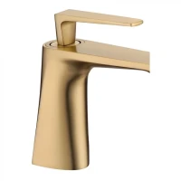 Смеситель для раковины Grocenberg GB2025, матовое золото