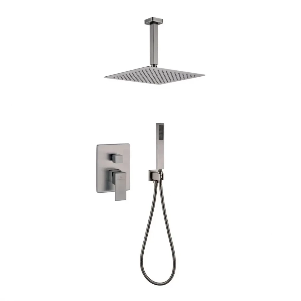 Душевая система скрытого монтажа Grocenberg GB5089BG-4, графит