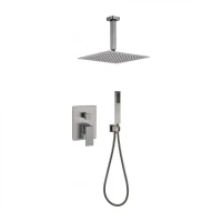 Душевая система скрытого монтажа Grocenberg GB5089BG-4, графит