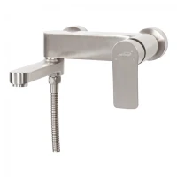 Смеситель для ванны с ручным душем Hansberge H4010, никель