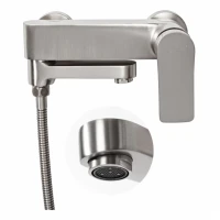 Смеситель для ванны с ручным душем Hansberge H4010, никель