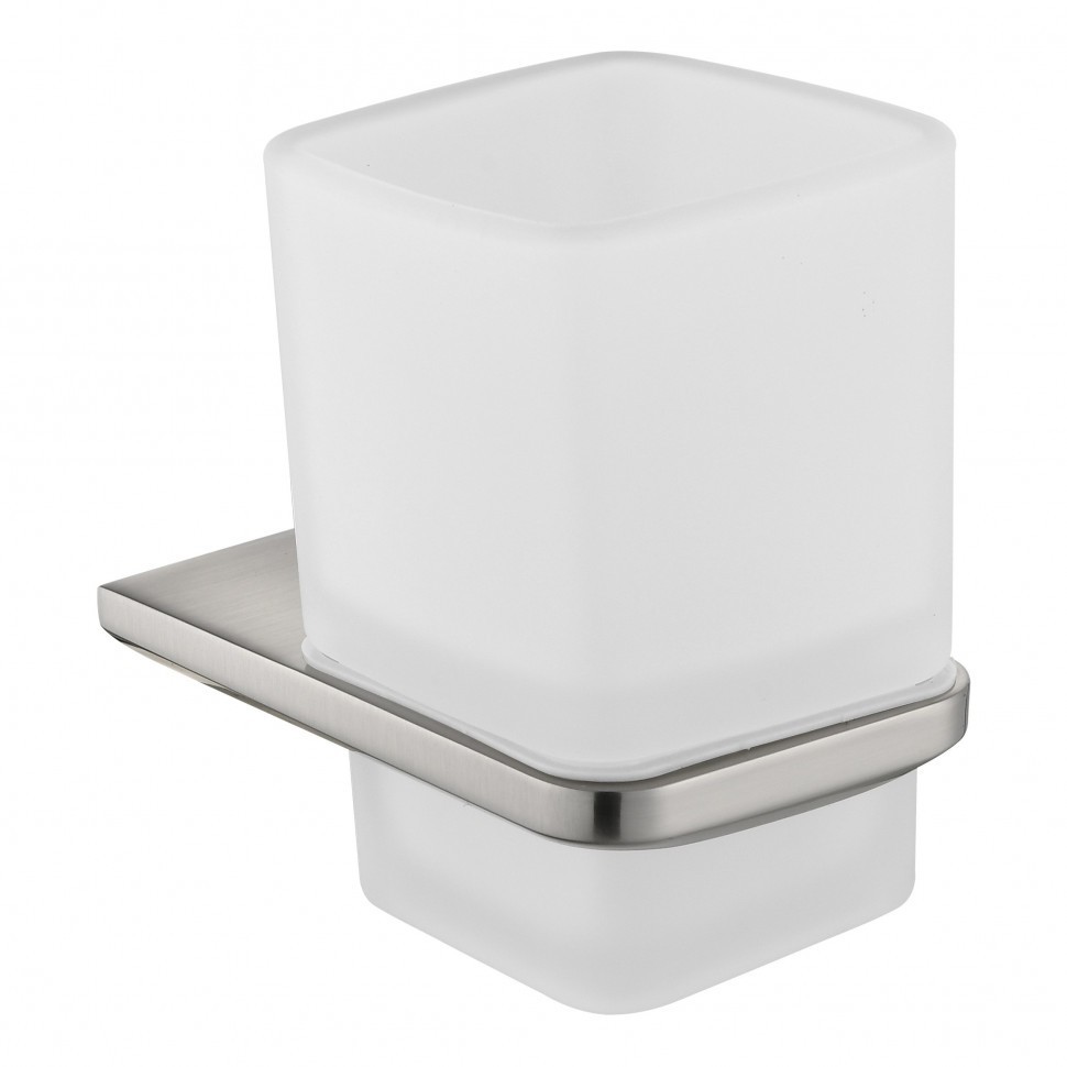 Настенный стакан одинарный Grocenberg AC0053, никель