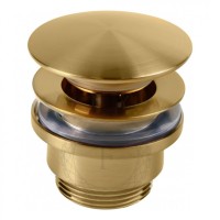 Донный клапан FILARETE FL75, золотой брашированный