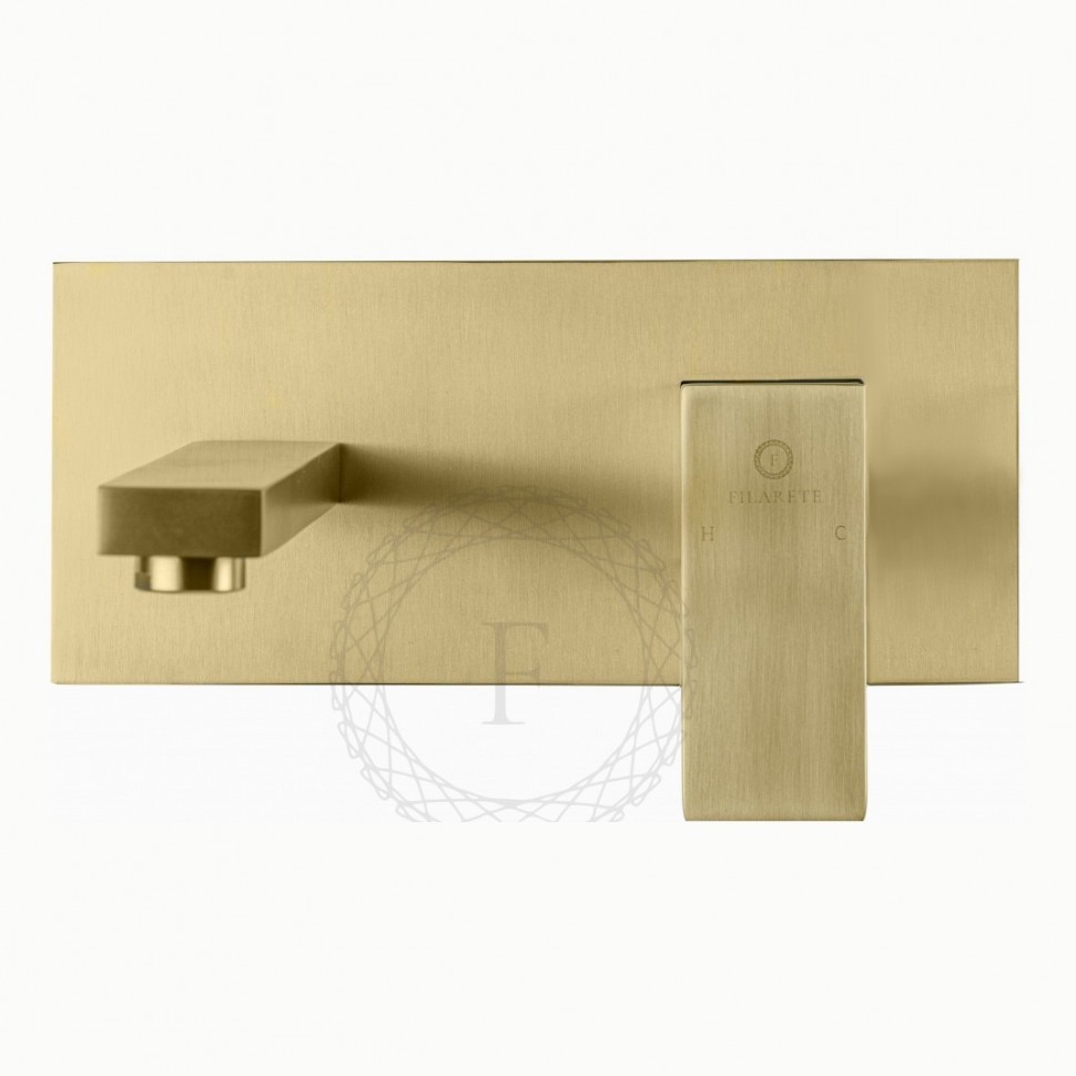 Смеситель для раковины FILARETE Fing FL4040, матовое золото