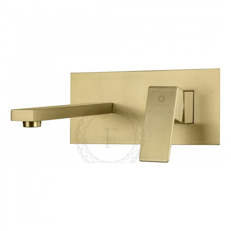 Смеситель для раковины FILARETE Fing FL4040, матовое золото