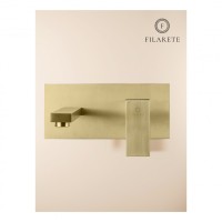 Смеситель для раковины FILARETE Fing FL4040, матовое золото