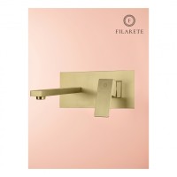 Смеситель для раковины FILARETE Fing FL4040, матовое золото