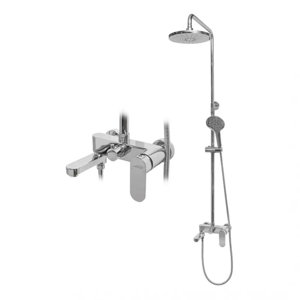 Душевая система Hansberge H5044, хром
