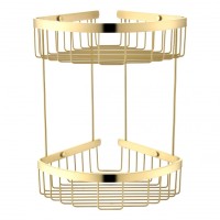 Полка корзина угловая Grocenberg AC0076GO, золото глянец