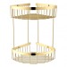Полка корзина угловая Grocenberg AC0076GO, золото глянец
