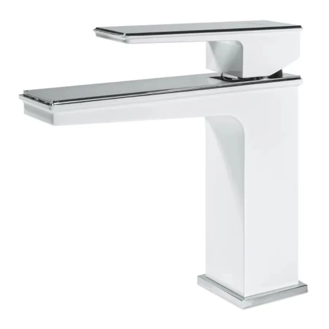 Смеситель для раковины Grocenberg GB2088, белый/хром