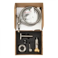 Смеситель встраиваемый с гигиеническим душем FILARETE Roun FL100, никель