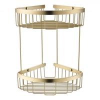 Полка корзина угловая Grocenberg AC0076MG, матовое золото Полка корзина угловая Grocenberg AC0076MG, матовое золото