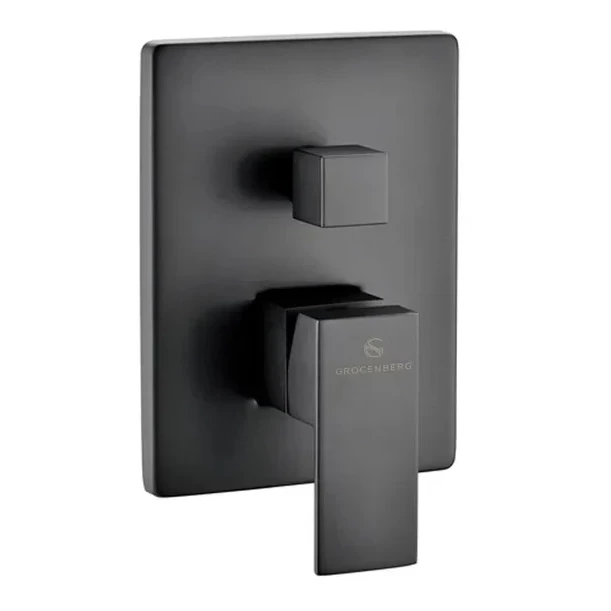 Душевая система скрытого монтажа Grocenberg GB5089BL-4, черный матовый