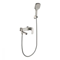 Смеситель для ванны с ручным душем Grocenberg GB8011NK, никель