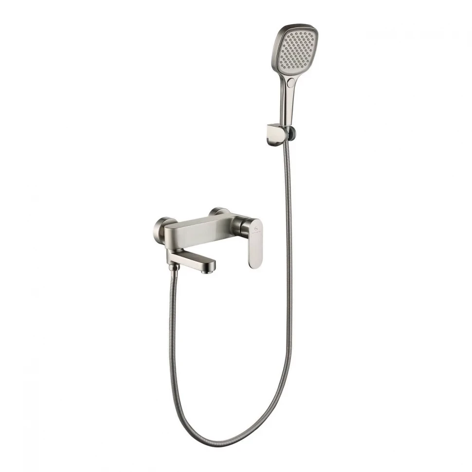 Смеситель для ванны с ручным душем Grocenberg GB8011NK, никель