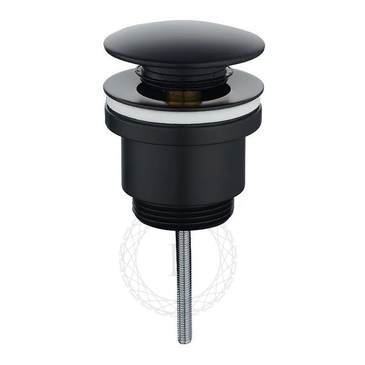 Донный клапан FILARETE FL75, черный матовый