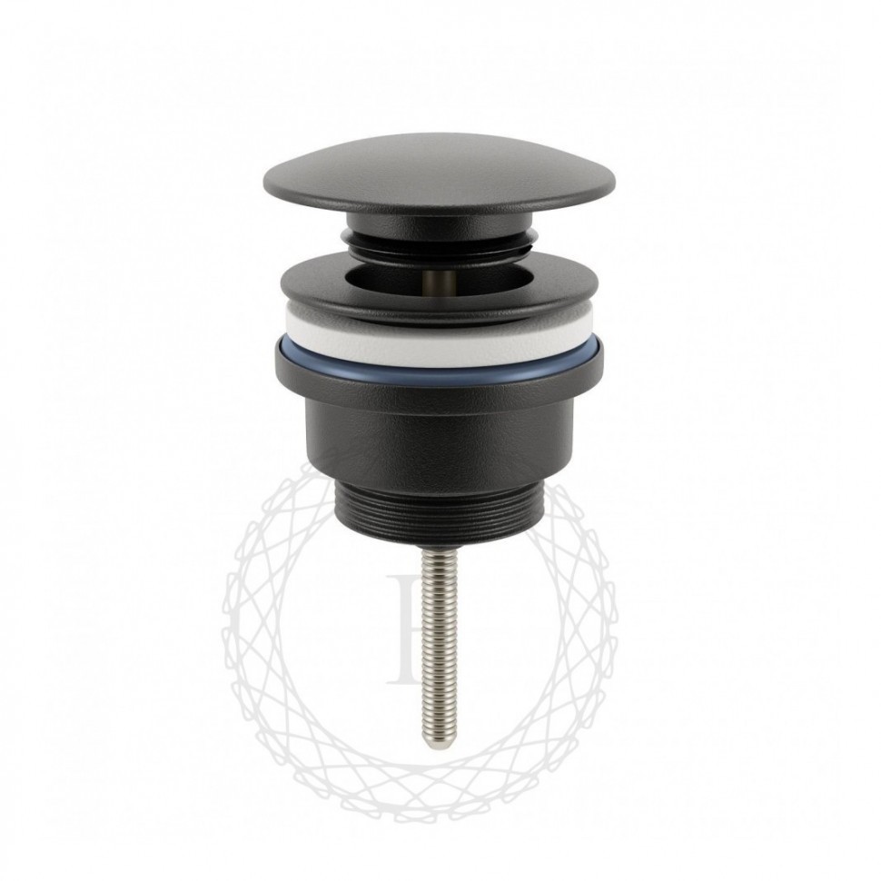 Донный клапан FILARETE FL75, черный матовый