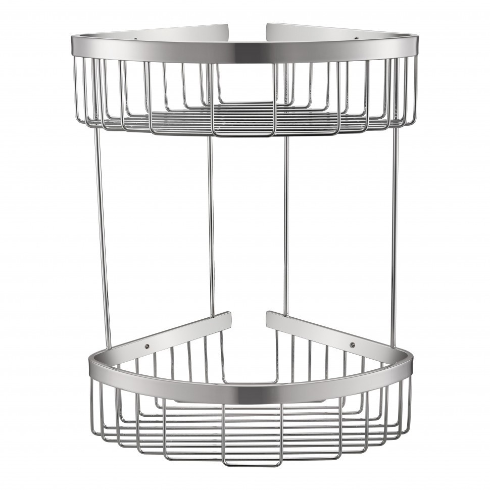 Полка корзина угловая Grocenberg AC0076NK, никель