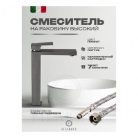 Смеситель для раковины FILARETE Fing FL6040, графит