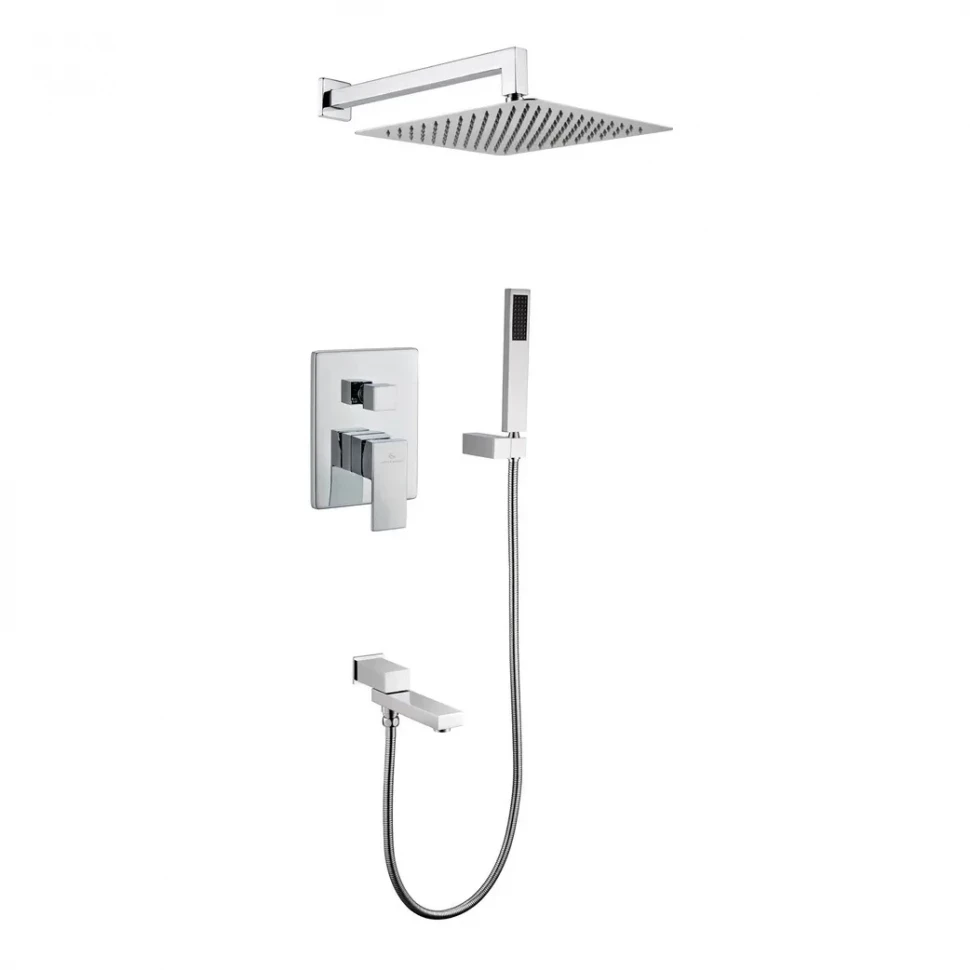 Душевая система скрытого монтажа Grocenberg GB5089CR-1, хром