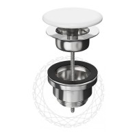 Донный клапан FILARETE FL75, хром