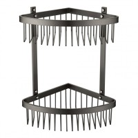 Полка корзина угловая Grocenberg AC0077BG, графит