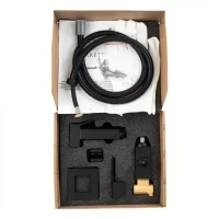 Смеситель встраиваемый с гигиеническим душем FILARETE Fing FL101, черный матовый