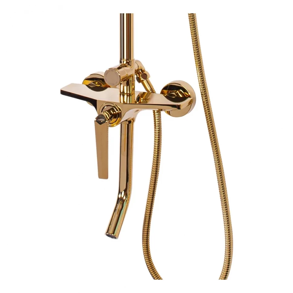 Душевая система Hansberge H5068, золото глянец