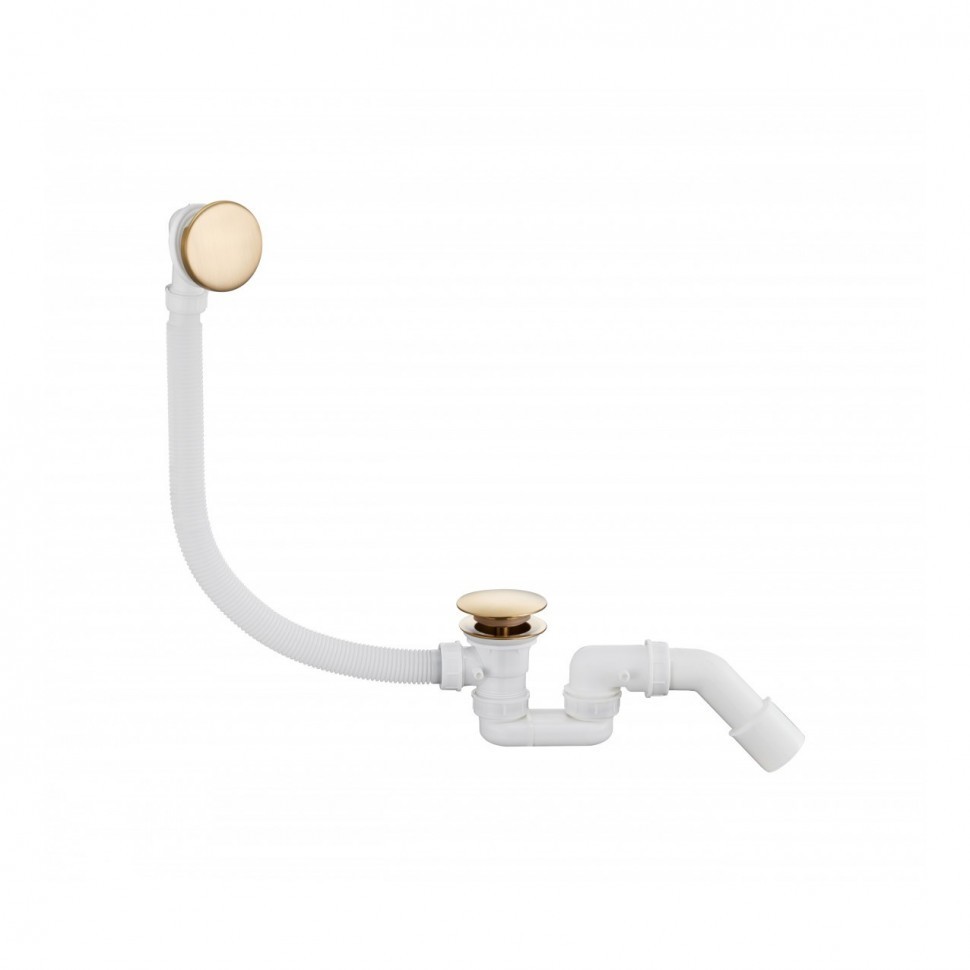 Автоматический слив-перелив для ванны Grocenberg GB230, матовое золото