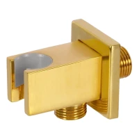 Душевое соединение с держателем Grocenberg GB101, золото глянец