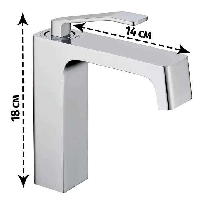 Смеситель для раковины Grocenberg GB2090, хром